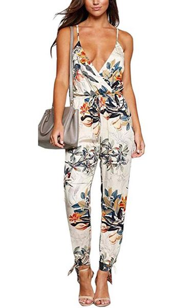 women's jumpsuits & rompers vintage floral print boho jumpsuit romper v neck sleeveless casual long sash summer women overalls, Black;white
women's jumpsuits & rompers vintage floral print boho jumpsuit romper v neck sleeveless casual long sash summer women overalls, Black;white