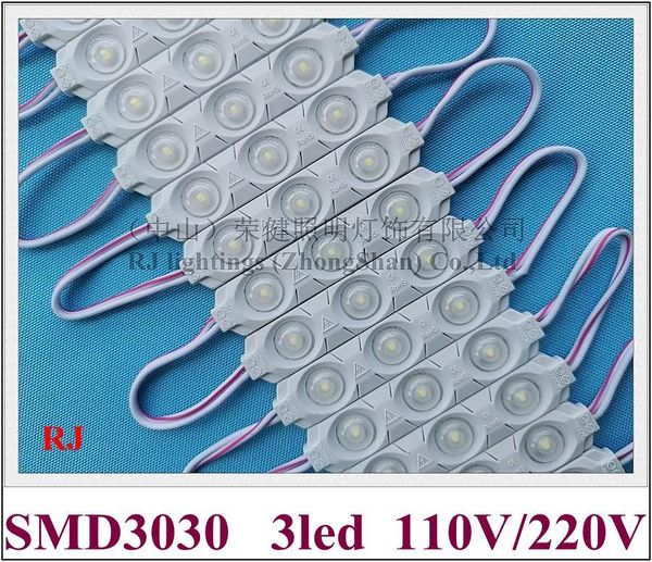modules ac 220v / 110v input injection led light module waterproof 72mm*15mm smd 3030 3 1.8w each one can cut no need transformer 
modules ac 220v / 110v input injection led light module waterproof 72mm*15mm smd 3030 3 1.8w each one can cut no need transformer