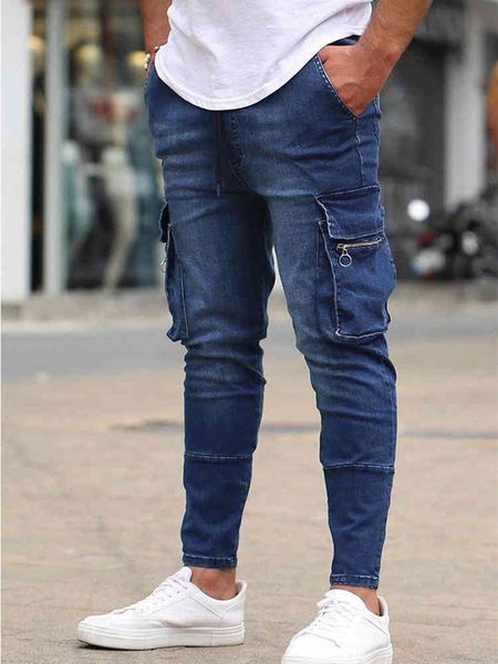 men's jeans jeans with zipper, pencil skinny pants lots of pockets for men, hip-hop, slim, black and blue, racing 78an
men's jeans jeans with zipper, pencil skinny pants lots of pockets for men, hip-hop, slim, black and blue, racing 78an