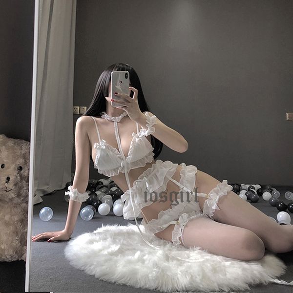 bra ruffes ingerie girs ace underwear set bra + panties + garters +eg ring ace cute exotic appare seepwear, Red;black
bra ruffes ingerie girs ace underwear set bra + panties + garters +eg ring ace cute exotic appare seepwear, Red;black
