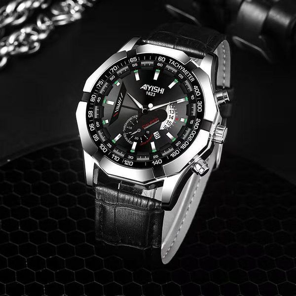 wristwatches waterproof quartz wrist watches for men fashion luminous hands complete calendar leather strap buckle formal business watch mal, Slivery;brown
wristwatches waterproof quartz wrist watches for men fashion luminous hands complete calendar leather strap buckle formal business watch mal, Slivery;brown