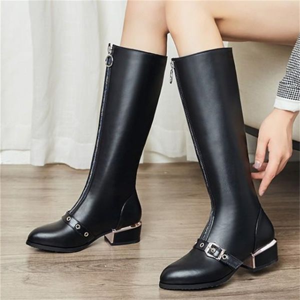 size 30 to 43 cool girls buckle mid zip low heels shoes women tall knee high winter designer motocycle boots, Black
size 30 to 43 cool girls buckle mid zip low heels shoes women tall knee high winter designer motocycle boots, Black