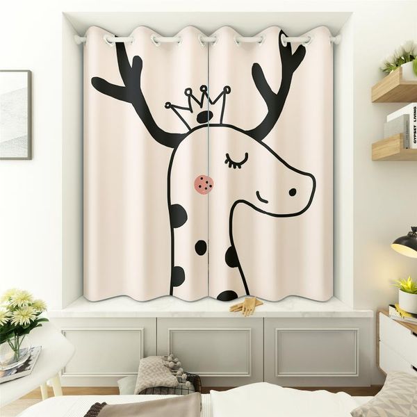 simple style blackout short curtains cartoon sika deer animal series pattern thicken fabric bay window curtain for living room & drapes
simple style blackout short curtains cartoon sika deer animal series pattern thicken fabric bay window curtain for living room & drapes