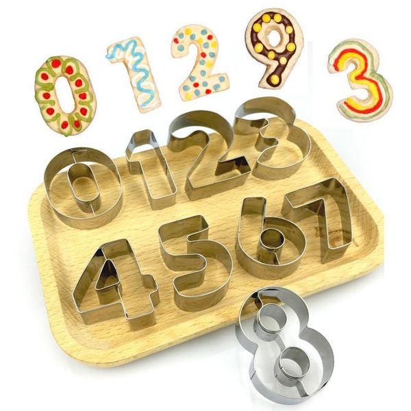 baking moulds 9pcs/set number shaped cookie cutters cake decorating tools diy 0-8 arabic numbers cute stainless steel
baking moulds 9pcs/set number shaped cookie cutters cake decorating tools diy 0-8 arabic numbers cute stainless steel
