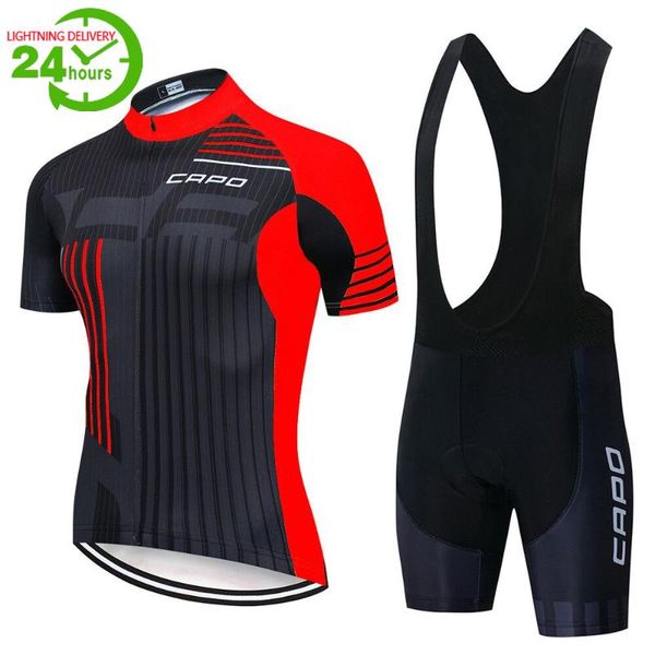 men cycling jersey summer short sleeve set maillot bib shorts bicycle clothes sportwear shirt clothing suit capo racing sets, Black;blue
men cycling jersey summer short sleeve set maillot bib shorts bicycle clothes sportwear shirt clothing suit capo racing sets, Black;blue