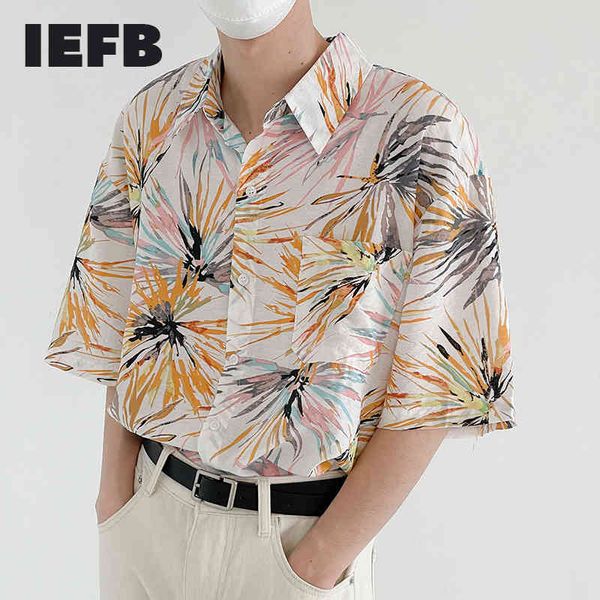 iefb flower shirt couple beach style short sleeve shirts thin loose causal fashion lapel single breasted 9y7575 210524, White;black
iefb flower shirt couple beach style short sleeve shirts thin loose causal fashion lapel single breasted 9y7575 210524, White;black
