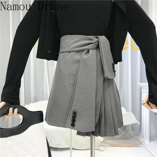 skirts 2021 summer women skirt irregular bandage slim waist korean pleated a-line mini faldas mujer moda streetwear, Black
skirts 2021 summer women skirt irregular bandage slim waist korean pleated a-line mini faldas mujer moda streetwear, Black