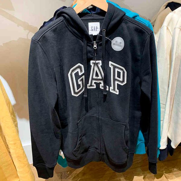 brand hoodie gap classic men's autumn zipper hooded thin velvet sweater trend casual cardigan, Black
brand hoodie gap classic men's autumn zipper hooded thin velvet sweater trend casual cardigan, Black