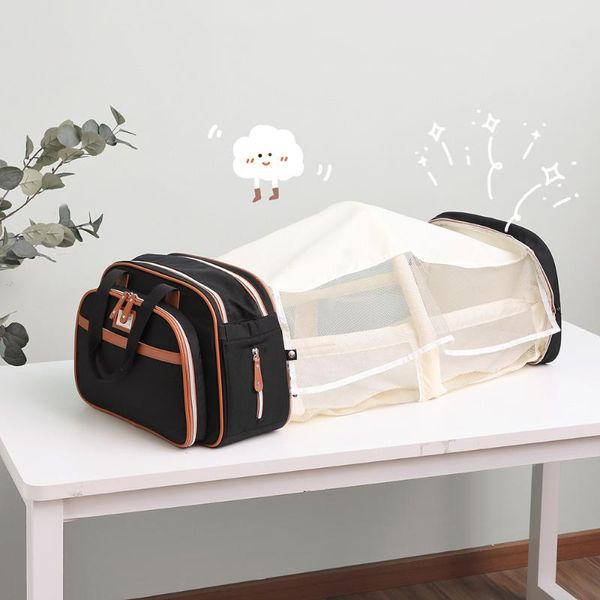 

diaper bags fashion mummy maternity nappy bag large capacity baby stroller infant portable folding crib nursing shoulder