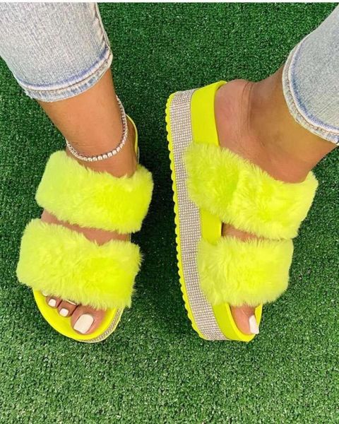sandals women autumn warm boots winter furry slippers home plus size shoes rhinestone platform girl, Black 
sandals women autumn warm boots winter furry slippers home plus size shoes rhinestone platform girl, Black