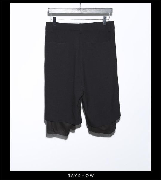 men's shorts summer straight tube short pure color false two design irregular tilt loose fashion simple, White;black
men's shorts summer straight tube short pure color false two design irregular tilt loose fashion simple, White;black