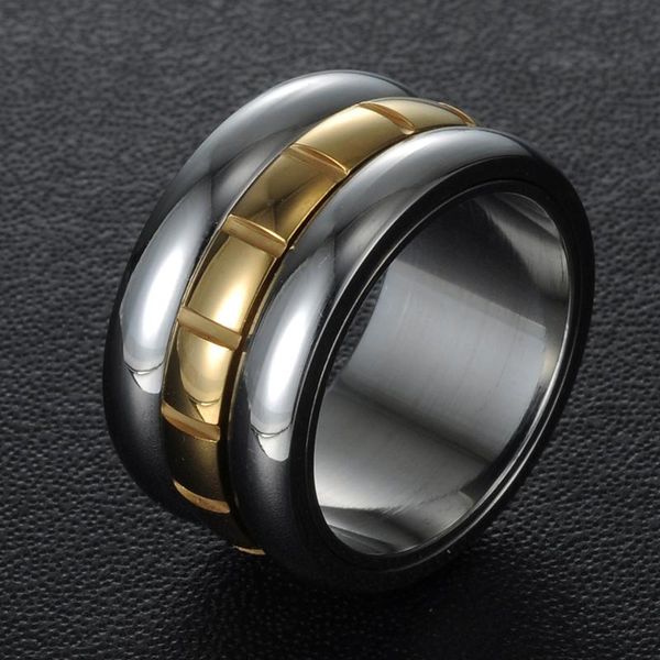 12mm south korea ultra-wide titanium steel ring joint little finger rotatable hipster ornament accessories cluster rings, Golden;silver
12mm south korea ultra-wide titanium steel ring joint little finger rotatable hipster ornament accessories cluster rings, Golden;silver