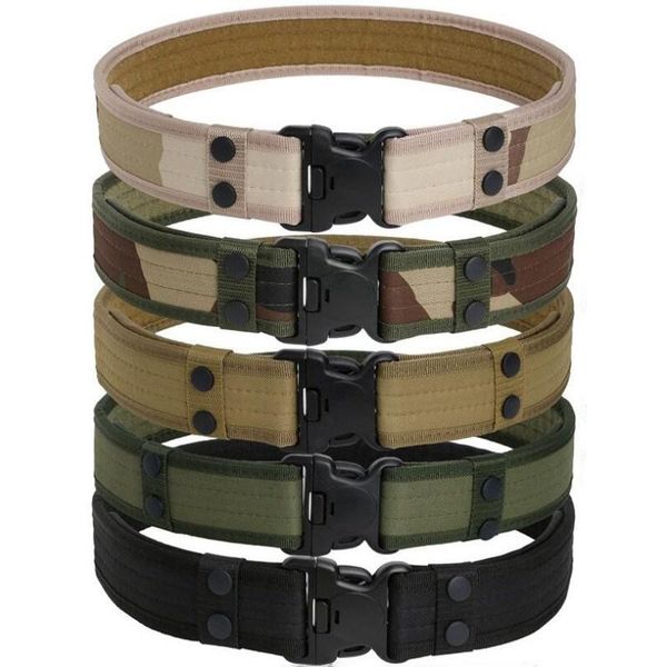 waist support army style combat belts men quick release tactical belt fashion canvas camo waistband outdoor hunting training accessories 130, Black;gray
waist support army style combat belts men quick release tactical belt fashion canvas camo waistband outdoor hunting training accessories 130, Black;gray