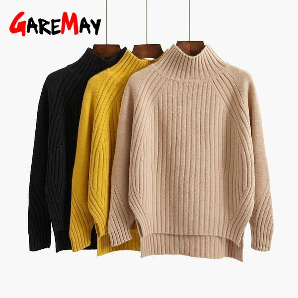 korean style loose sweater women pullover casual half turtleneck long sleeve knit female jumpers solid basic 210428, White;black
korean style loose sweater women pullover casual half turtleneck long sleeve knit female jumpers solid basic 210428, White;black