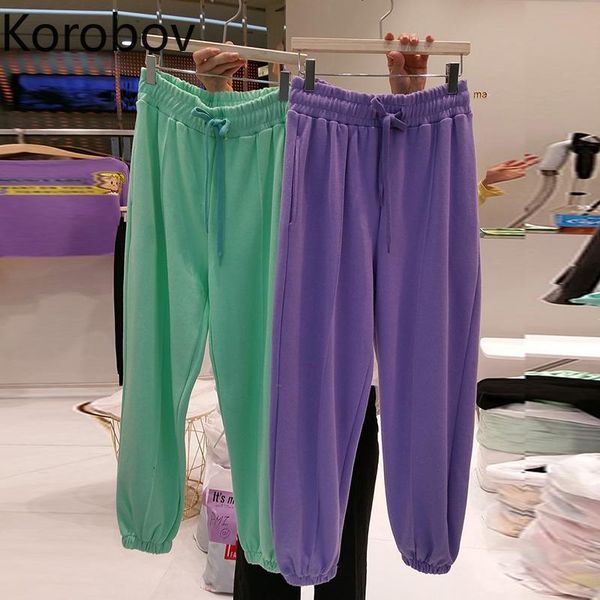 women's pants & capris korobov 2021 chic loose casual women wide leg high waist korean solid female trousers streetwear harem, Black;white
women's pants & capris korobov 2021 chic loose casual women wide leg high waist korean solid female trousers streetwear harem, Black;white