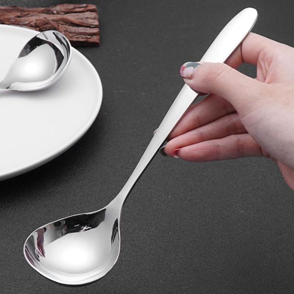 spoons 304 stainless steel soup spoon round large pot long handle kitchen cutlery (size)
spoons 304 stainless steel soup spoon round large pot long handle kitchen cutlery (size)