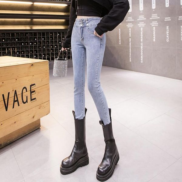 limiguyue spring denim pant jeans women high waist stretch hip slim fit casual skinny multi breasted pencil pants k063 women's, Blue
limiguyue spring denim pant jeans women high waist stretch hip slim fit casual skinny multi breasted pencil pants k063 women's, Blue