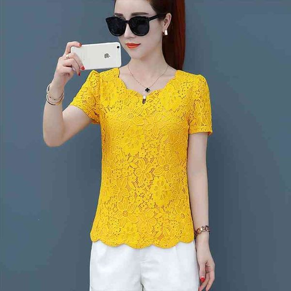 blusas feminina korean spring autumn women vestidos sweet loose short sleeve yellow lace shirts female df2492, White
blusas feminina korean spring autumn women vestidos sweet loose short sleeve yellow lace shirts female df2492, White