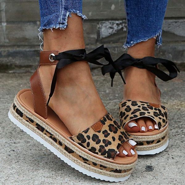 xia europe and america wedge rope colorblock leopard buckle female sandals oversized fashion, Black
xia europe and america wedge rope colorblock leopard buckle female sandals oversized fashion, Black