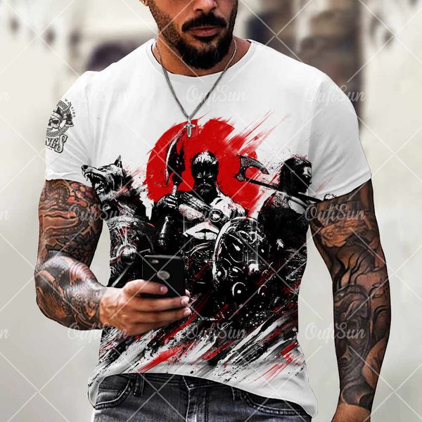 summer new t-shirt viking myth 3d digital print men's street trend short sve loose t-shirtpzfp, White;black
summer new t-shirt viking myth 3d digital print men's street trend short sve loose t-shirtpzfp, White;black
