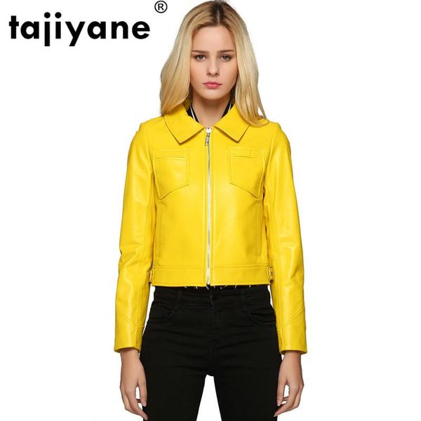 women's leather & faux women jacket autumn real genuine sheepskin coat 2021 moto biker female coats spring clothes bn18a6031 wpy85, Black
women's leather & faux women jacket autumn real genuine sheepskin coat 2021 moto biker female coats spring clothes bn18a6031 wpy85, Black