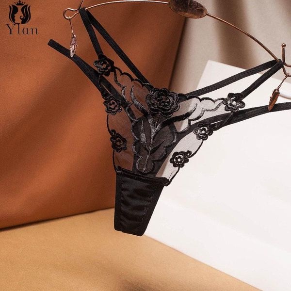 women's underpants embroidered transparent panties lingerie hollow out thongs g-string erotic underwear perspective t pants, Black;pink
women's underpants embroidered transparent panties lingerie hollow out thongs g-string erotic underwear perspective t pants, Black;pink