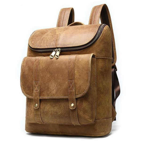 backpack retro genuine leather men's large capacity 15.6-inch computer bucket backpacks daypack
backpack retro genuine leather men's large capacity 15.6-inch computer bucket backpacks daypack