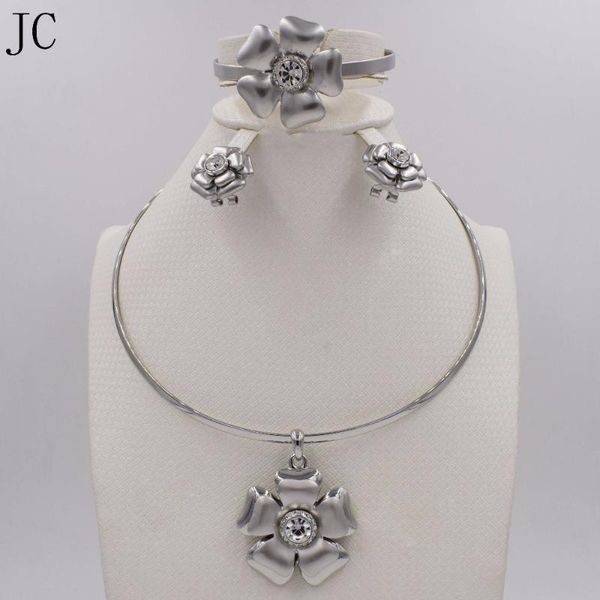 earrings & necklace dubai gold-color fashion jewelry set bridal nigeria african beads bangle earring ring wedding, Silver
earrings & necklace dubai gold-color fashion jewelry set bridal nigeria african beads bangle earring ring wedding, Silver