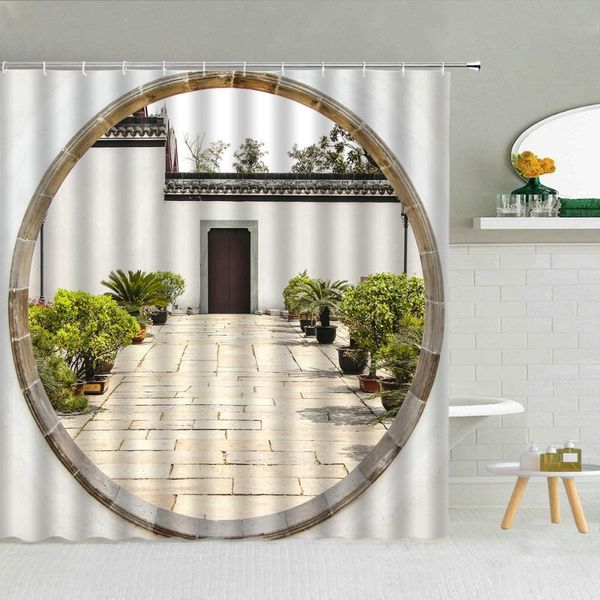 chinese classical patio lantern waterproof polyester fabric shower curtain set bath screen with hook 3d printing curtains
chinese classical patio lantern waterproof polyester fabric shower curtain set bath screen with hook 3d printing curtains