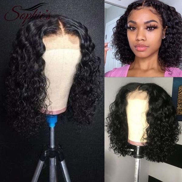 lace wigs sophie's 13*1 front bob wig pre-plucked brazilian curly human hair frontal 180% density short remy, Black;brown
lace wigs sophie's 13*1 front bob wig pre-plucked brazilian curly human hair frontal 180% density short remy, Black;brown