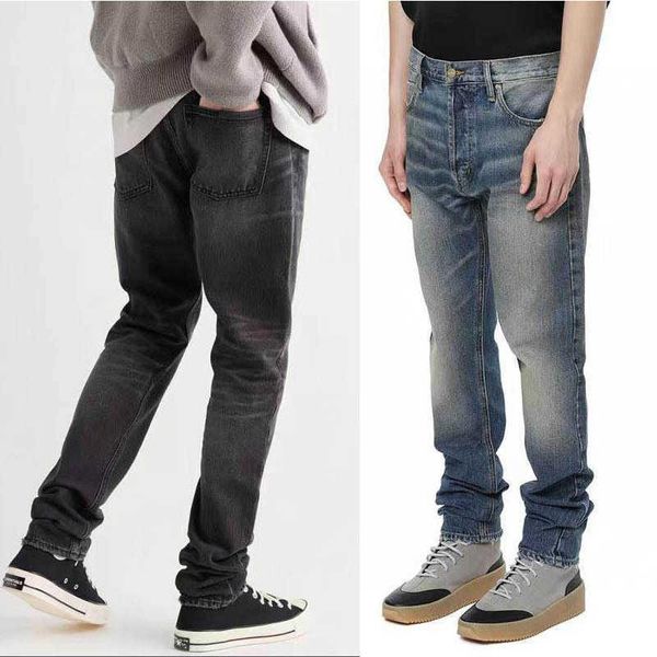 men's jeans fog fee of god essentials multi thread washed jeans slim fit old pants fashion, Blue
men's jeans fog fee of god essentials multi thread washed jeans slim fit old pants fashion, Blue