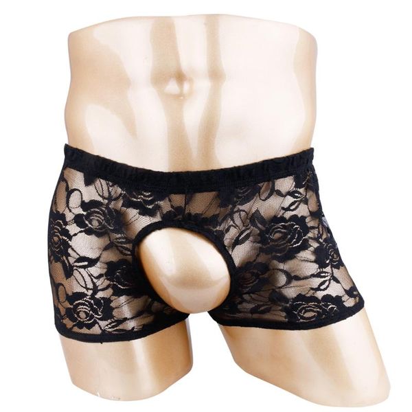 underpants men sissy lingerie boxer briefs see through strechy sheer lace open bucrotchless shorts gay erotic hollow out underwear, Black;white
underpants men sissy lingerie boxer briefs see through strechy sheer lace open bucrotchless shorts gay erotic hollow out underwear, Black;white
