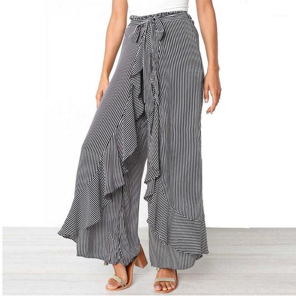 women stripe pants summer wide leg trousers high waist casual with belt female clothes #t2g women's & capris, Black;white
women stripe pants summer wide leg trousers high waist casual with belt female clothes #t2g women's & capris, Black;white
