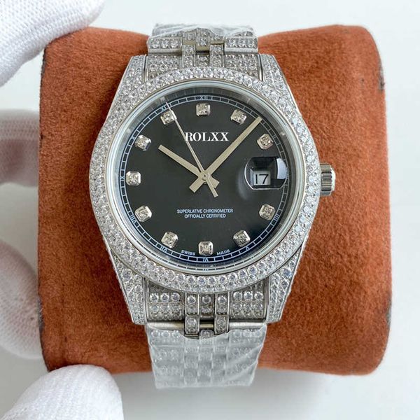 watch mechanical full automatic diamond wristwatch mens 41mm diamonds bezel sapphire mirror waterproof wristwatchs men wristwatches 01, Slivery;brown
watch mechanical full automatic diamond wristwatch mens 41mm diamonds bezel sapphire mirror waterproof wristwatchs men wristwatches 01, Slivery;brown