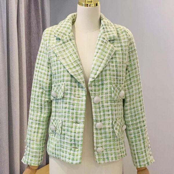 vintage small fragrance tweed short jacket women fashion beading single breasted slim women's jackets, Black;brown
vintage small fragrance tweed short jacket women fashion beading single breasted slim women's jackets, Black;brown