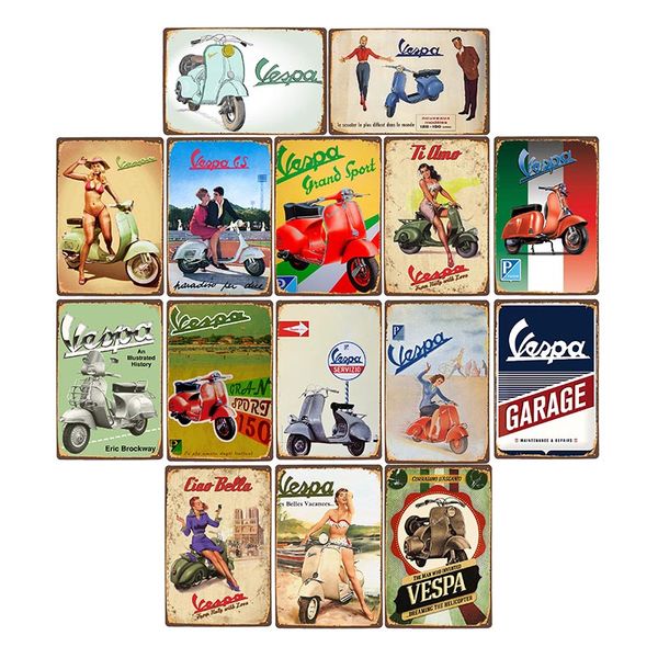 vespa retro metal tin signs motorcycle plaque pub bar garage wall decor poster home decor 20*30 cm
vespa retro metal tin signs motorcycle plaque pub bar garage wall decor poster home decor 20*30 cm