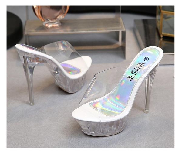 slippers women's crystal summer transparent high heels 14cm sandals lady single shoes fashion women pump, Black
slippers women's crystal summer transparent high heels 14cm sandals lady single shoes fashion women pump, Black