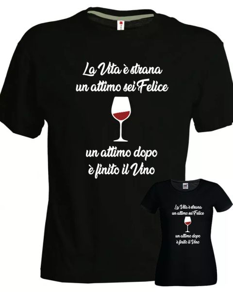 t-shirt wine life is strange a moment you are happy cotton black man woman funny, White;black
t-shirt wine life is strange a moment you are happy cotton black man woman funny, White;black