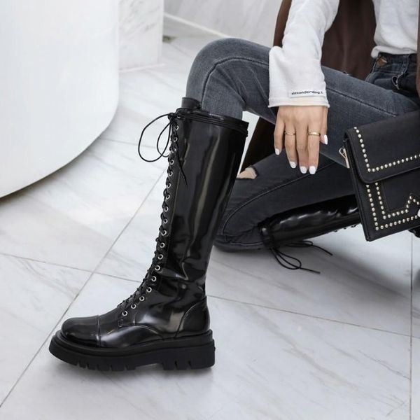 boots autumn 2021 and winter net red women's buckle strap thick bottom no more than knee high thin, Black
boots autumn 2021 and winter net red women's buckle strap thick bottom no more than knee high thin, Black