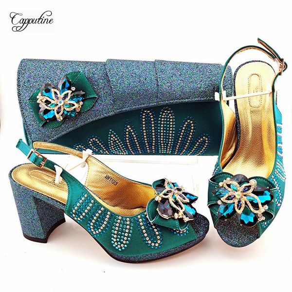 dress shoes dark green woman and bag set african ladies high heels sandals with handbag summer pumps sac a main mm1123 height 8.5cm, Black
dress shoes dark green woman and bag set african ladies high heels sandals with handbag summer pumps sac a main mm1123 height 8.5cm, Black