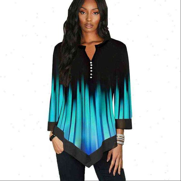 women shirt striped patchwork v neck blouse spring summer casual three quarter button tunic 5xl plus size shirts blouses, White
women shirt striped patchwork v neck blouse spring summer casual three quarter button tunic 5xl plus size shirts blouses, White