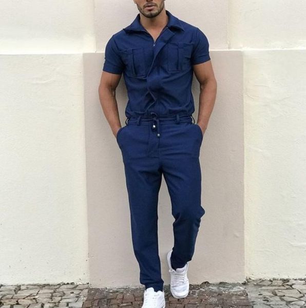 men's tracksuits men short sleeve casual basic work coverall pure color cargo overalls street wear jumpsuit, Gray
men's tracksuits men short sleeve casual basic work coverall pure color cargo overalls street wear jumpsuit, Gray