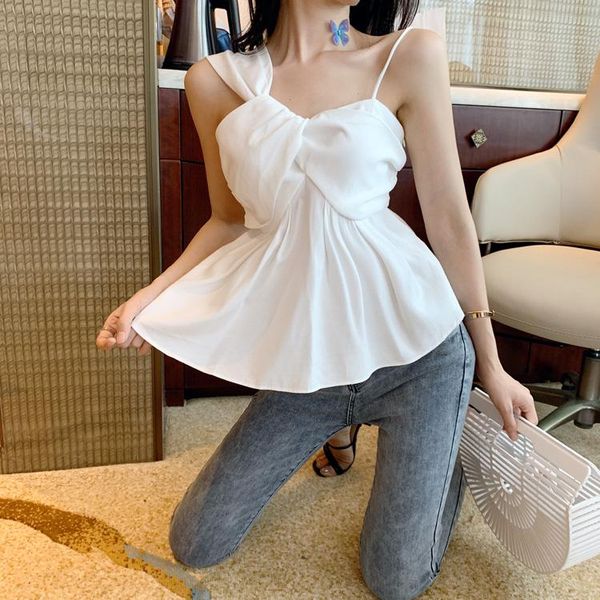women's tanks & camis women irregular camisole female sleeveless flare off-shoulder slim blouses tees girls, White
women's tanks & camis women irregular camisole female sleeveless flare off-shoulder slim blouses tees girls, White