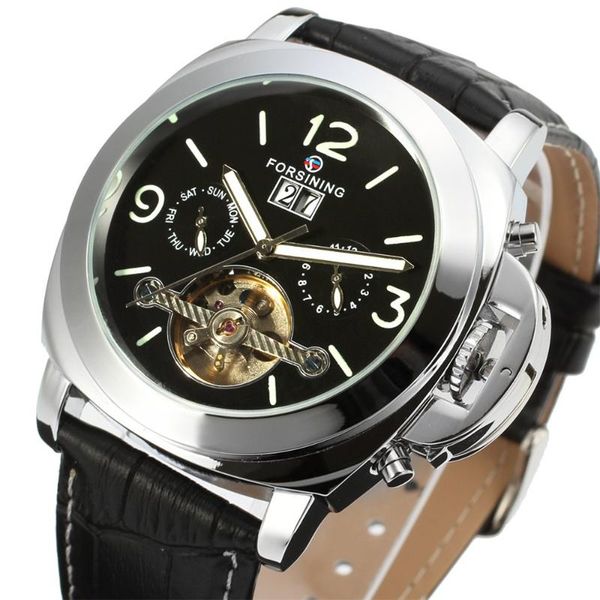 luxury watch men leather strap automatic skeleton mechanical wristwatch fashion casual silver tourbillon clock wristwatches, Slivery;brown
luxury watch men leather strap automatic skeleton mechanical wristwatch fashion casual silver tourbillon clock wristwatches, Slivery;brown