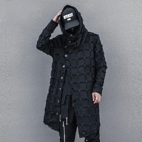 men's trench coats 2021 dark long jacket windbreaker men gothic punk irregular streetwear autumn decadent fringe function coat, Tan;black
men's trench coats 2021 dark long jacket windbreaker men gothic punk irregular streetwear autumn decadent fringe function coat, Tan;black