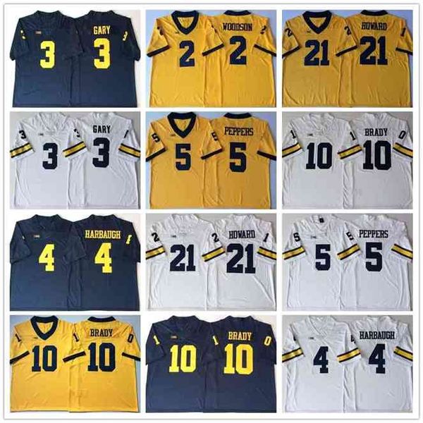 goodncaa college football wear jim harbaugh tom brady rashan gary 21 howard jabrill peppers charles woodson michigan wolverines stitched men, Black
goodncaa college football wear jim harbaugh tom brady rashan gary 21 howard jabrill peppers charles woodson michigan wolverines stitched men, Black