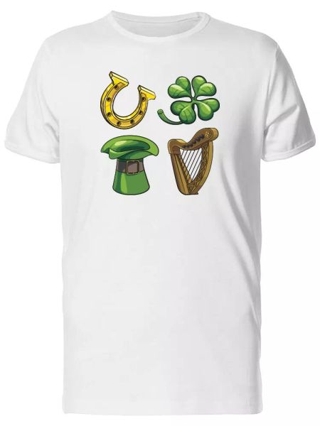 cute st patricks clover doodles men's tee -image by shutterstock, White;black
cute st patricks clover doodles men's tee -image by shutterstock, White;black