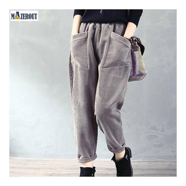 women's pants & capris mazerout black suit woman high waist sashes pockets office ladies fashion middle aged gray corduroy trousers, Black;white
women's pants & capris mazerout black suit woman high waist sashes pockets office ladies fashion middle aged gray corduroy trousers, Black;white