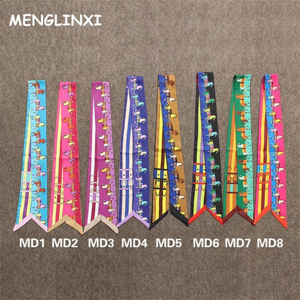 scarves 2021 women silk scarf hair bags handle decoration tie multifunction hand ribbon fashion horse print small, Blue;gray
scarves 2021 women silk scarf hair bags handle decoration tie multifunction hand ribbon fashion horse print small, Blue;gray