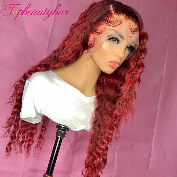 colored red wave 13x4 lace front human hair wigs pre plucked 180% brazilian frontal remy for women, Black;brown
colored red wave 13x4 lace front human hair wigs pre plucked 180% brazilian frontal remy for women, Black;brown